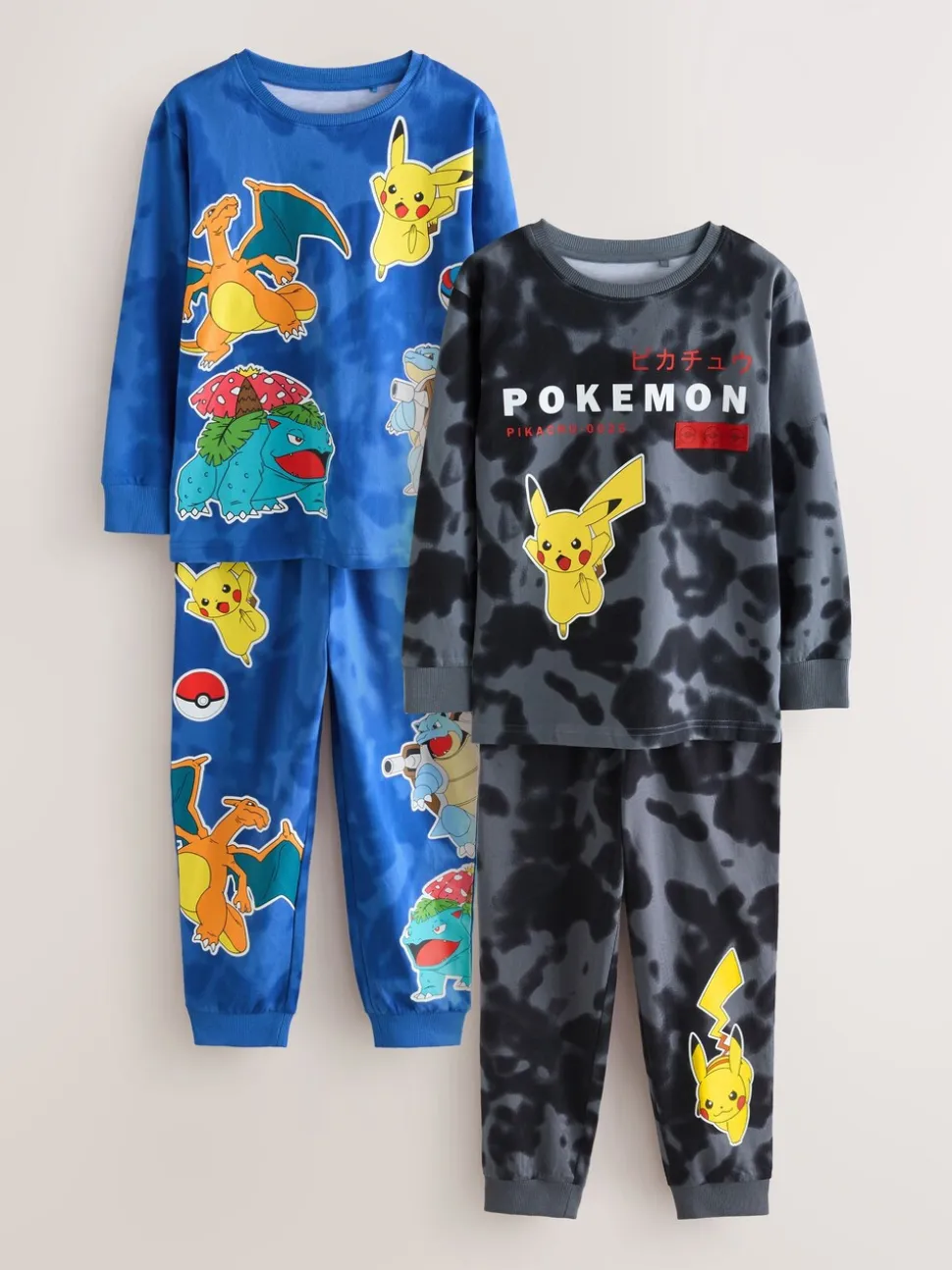 Blauw/zwart Pokemon - Licentie Joggingbroeken Pyjama's 2 verpakking (3-14jr)