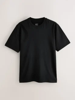 Blauw/zwart/oranje/groen/grijs/ecru wit - Normale Pasvorm - Essential katoenen T-shirts verpakking van 6