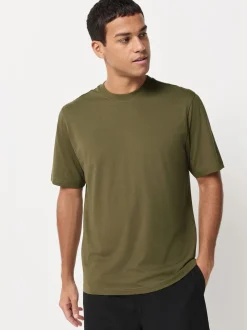 Blauw/zwart/oranje/groen/grijs/ecru wit - Normale Pasvorm - Essential katoenen T-shirts verpakking van 6