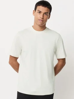Blauw/zwart/oranje/groen/grijs/ecru wit - Normale Pasvorm - Essential katoenen T-shirts verpakking van 6