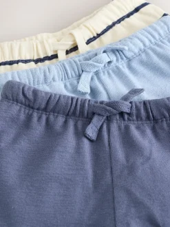 Blue And Striped - Set van 3 shorts met textuur (3mnd-7jr)