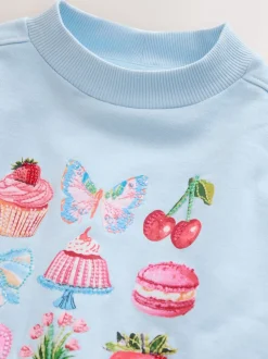 Blue Beaded Cake - Sweatshirt (3 - 16 jr)
