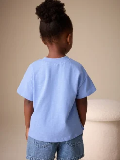 Blue Cupcake - Short Sleeve Embroidered T-Shirt (3mths-7yrs)
