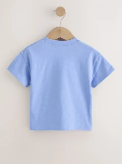 Blue Cupcake - Short Sleeve Embroidered T-Shirt (3mths-7yrs)