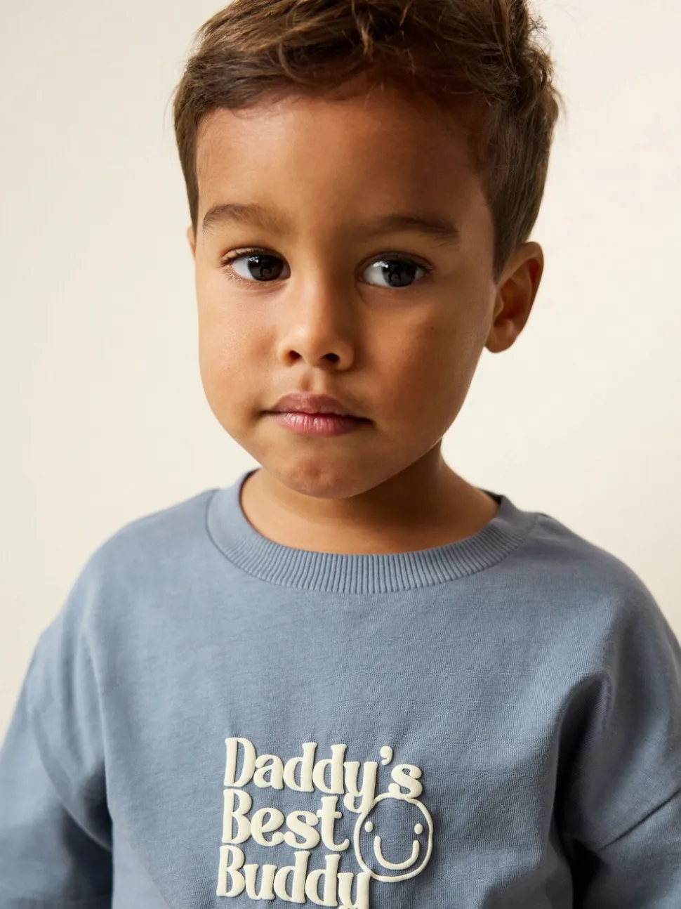 Blue Daddy's Best Buddy - Short Sleeve Small Graphic T-Shirt (3mths-7yrs)