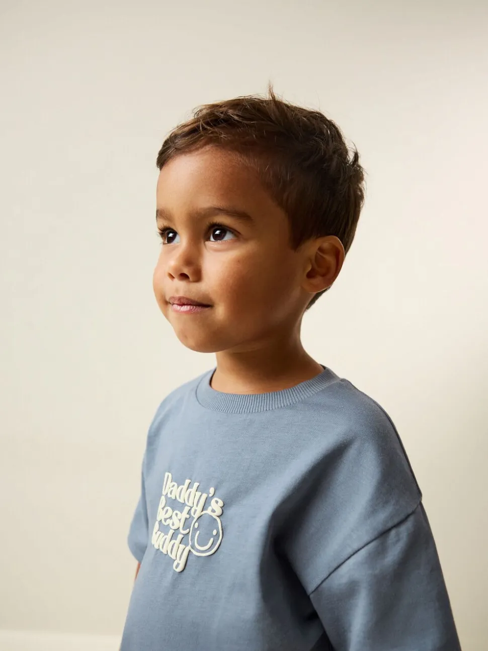 Blue Daddy's Best Buddy - Short Sleeve Small Graphic T-Shirt (3mths-7yrs)