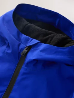 Blue Lightning Print - Waterdichte jas met fleece voering en capuchon (3-17jr)