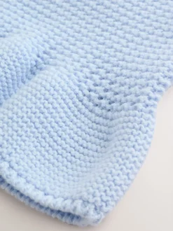 Blue Peplum - Gebreid babyvest (0 mnd- 2 jr)