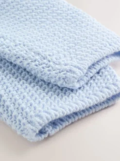 Blue Peplum - Gebreid babyvest (0 mnd- 2 jr)