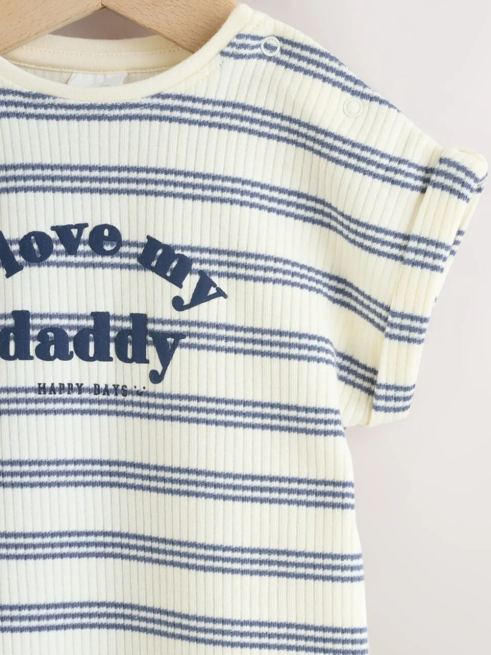 Blue Striped I love my Daddy - Jersey babyrompertje