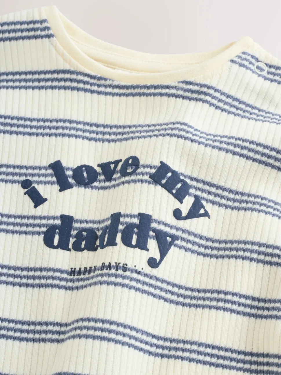 Blue Striped I love my Daddy - Jersey babyrompertje