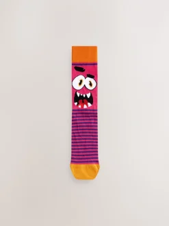 Blue/Green/Red Monster - Set van 5 sokken met patroon