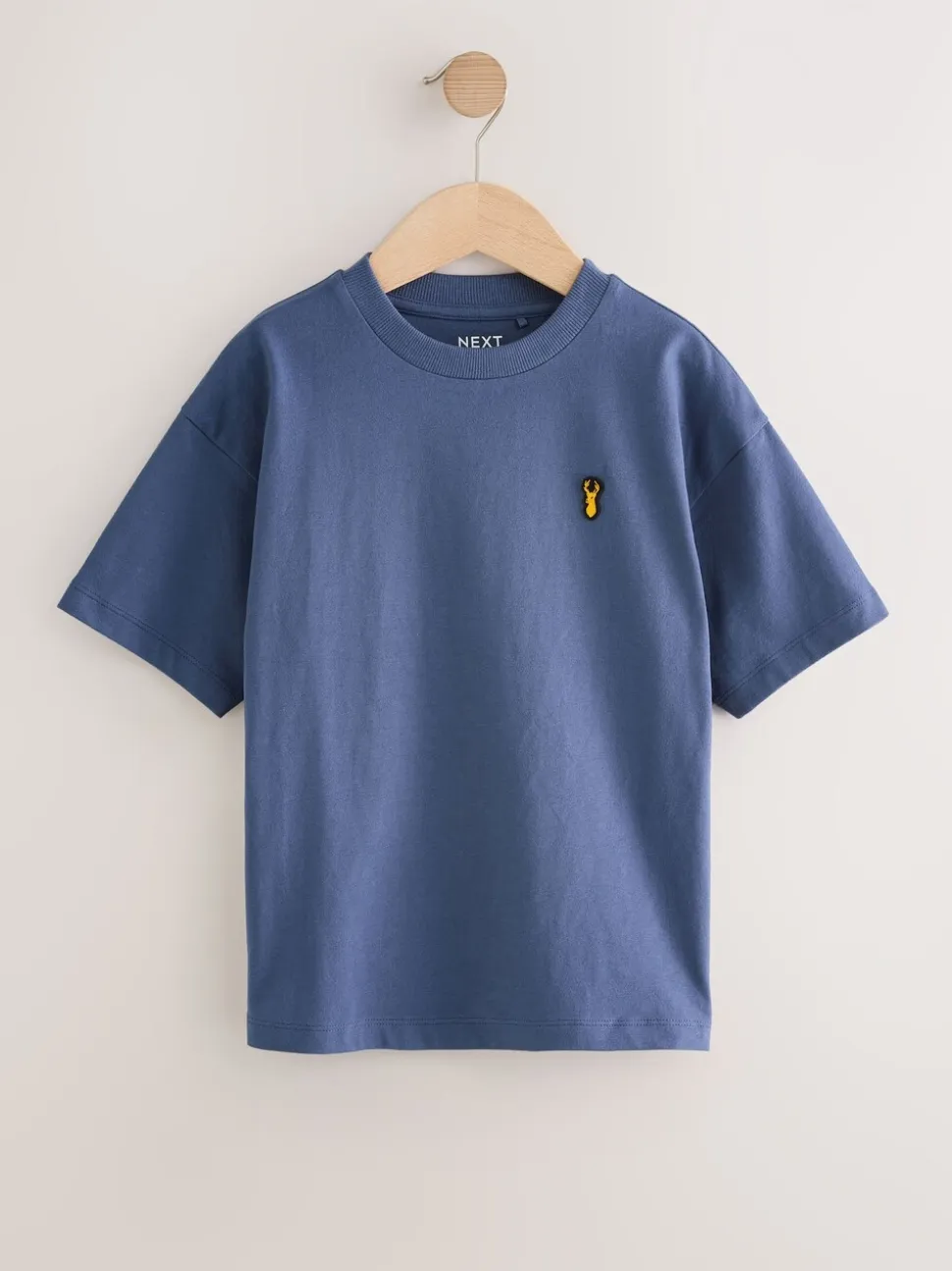 Blue/Rust/Khaki/Black - Verpakking van 4 ruimvallende T-shirts met korte mouwen (3-16jr)