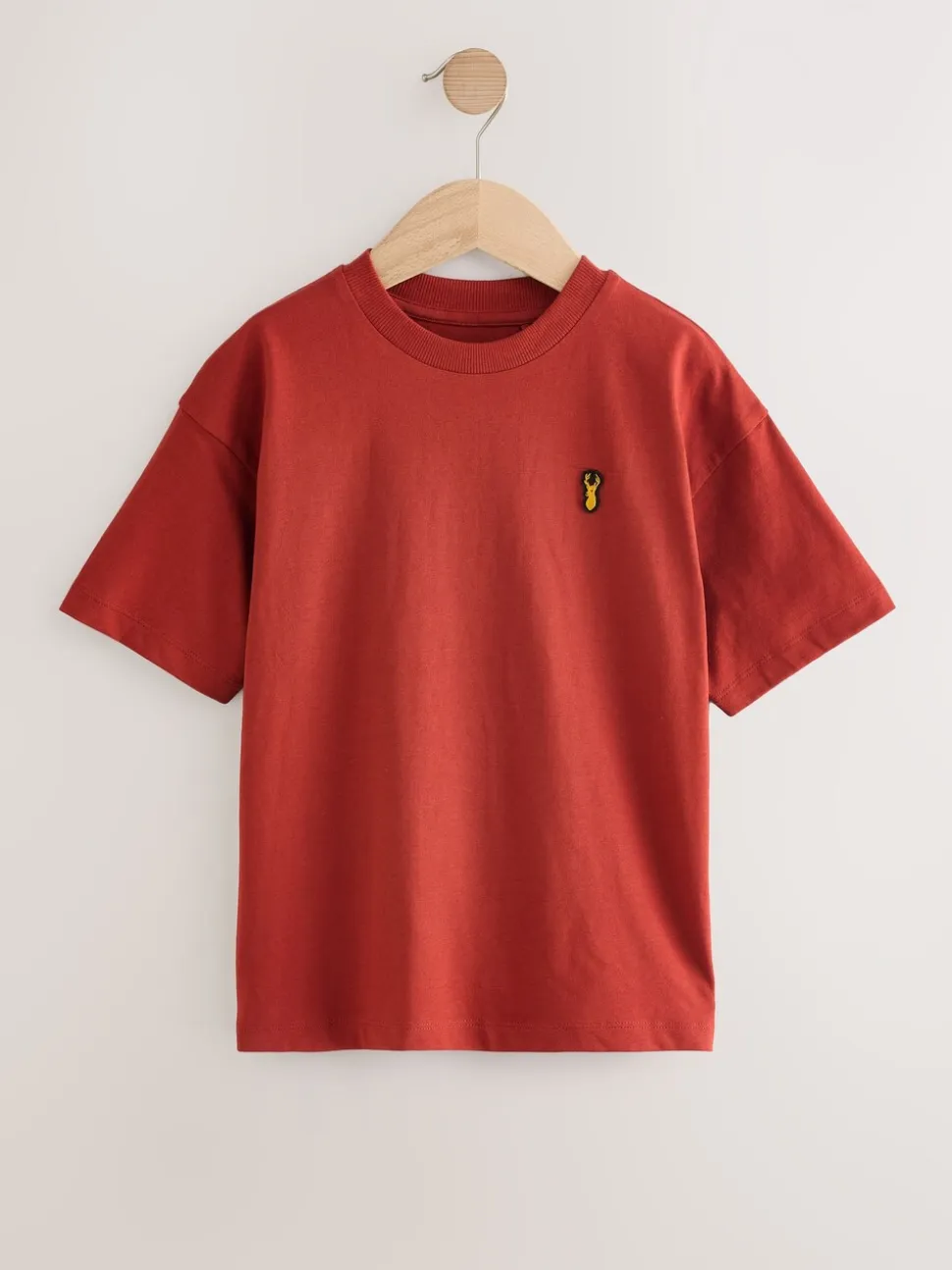 Blue/Rust/Khaki/Black - Verpakking van 4 ruimvallende T-shirts met korte mouwen (3-16jr)