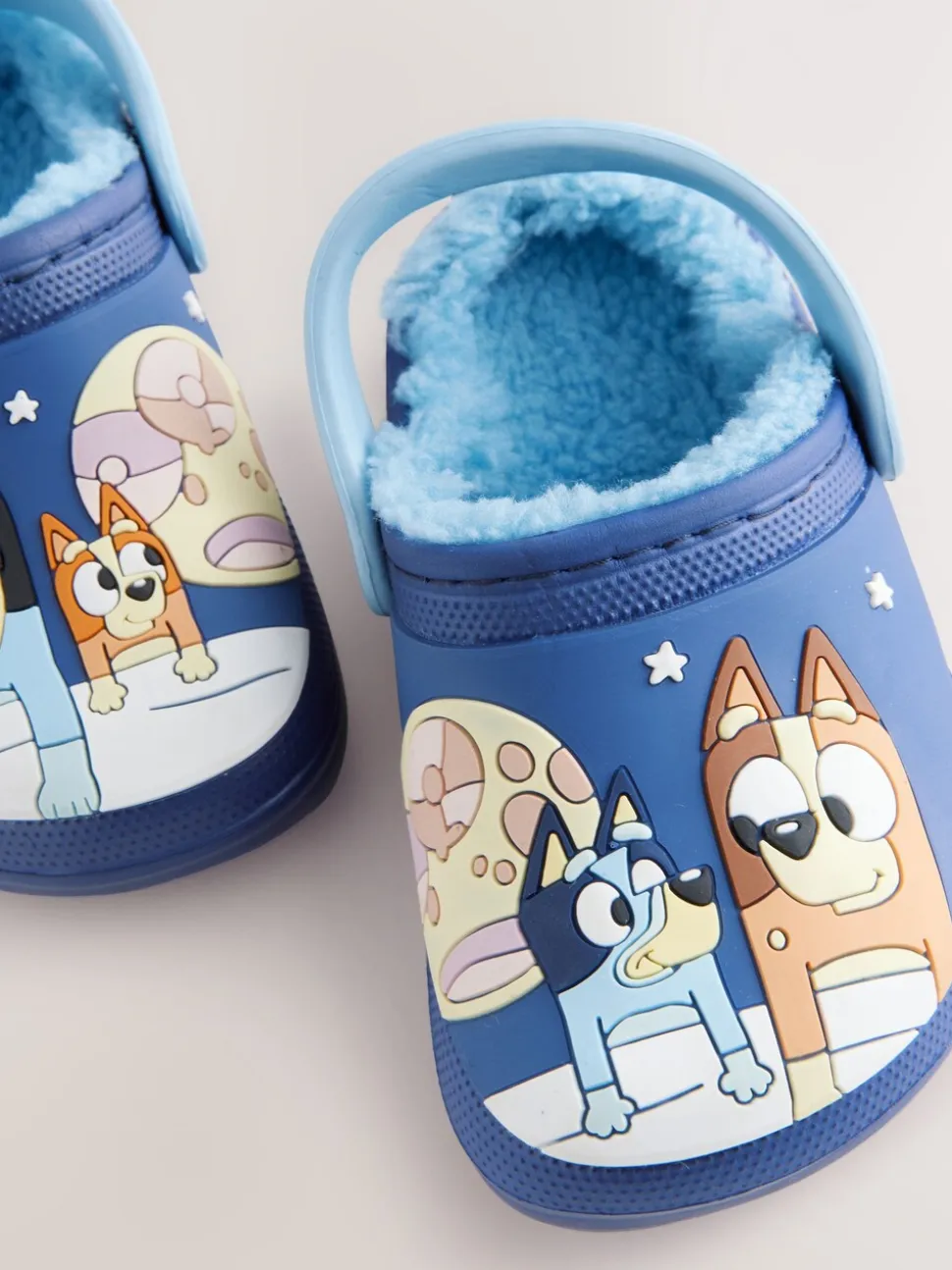Bluey Navy - Gevoerde pantoffelklompen