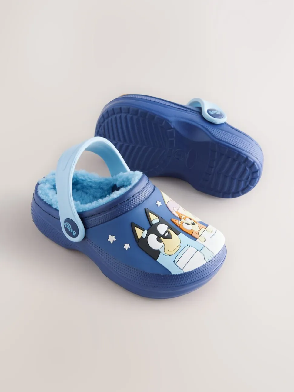 Bluey Navy - Gevoerde pantoffelklompen