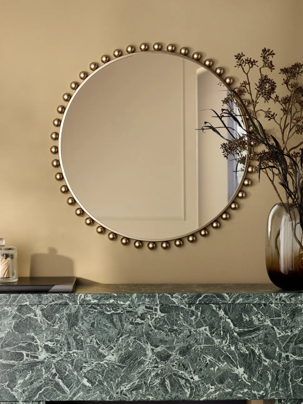 Bobbin Round Wall Mirror