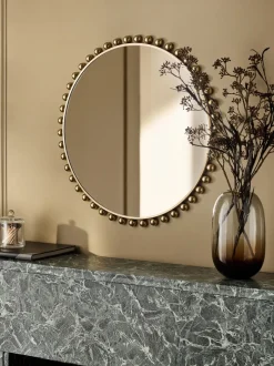 Bobbin Round Wall Mirror