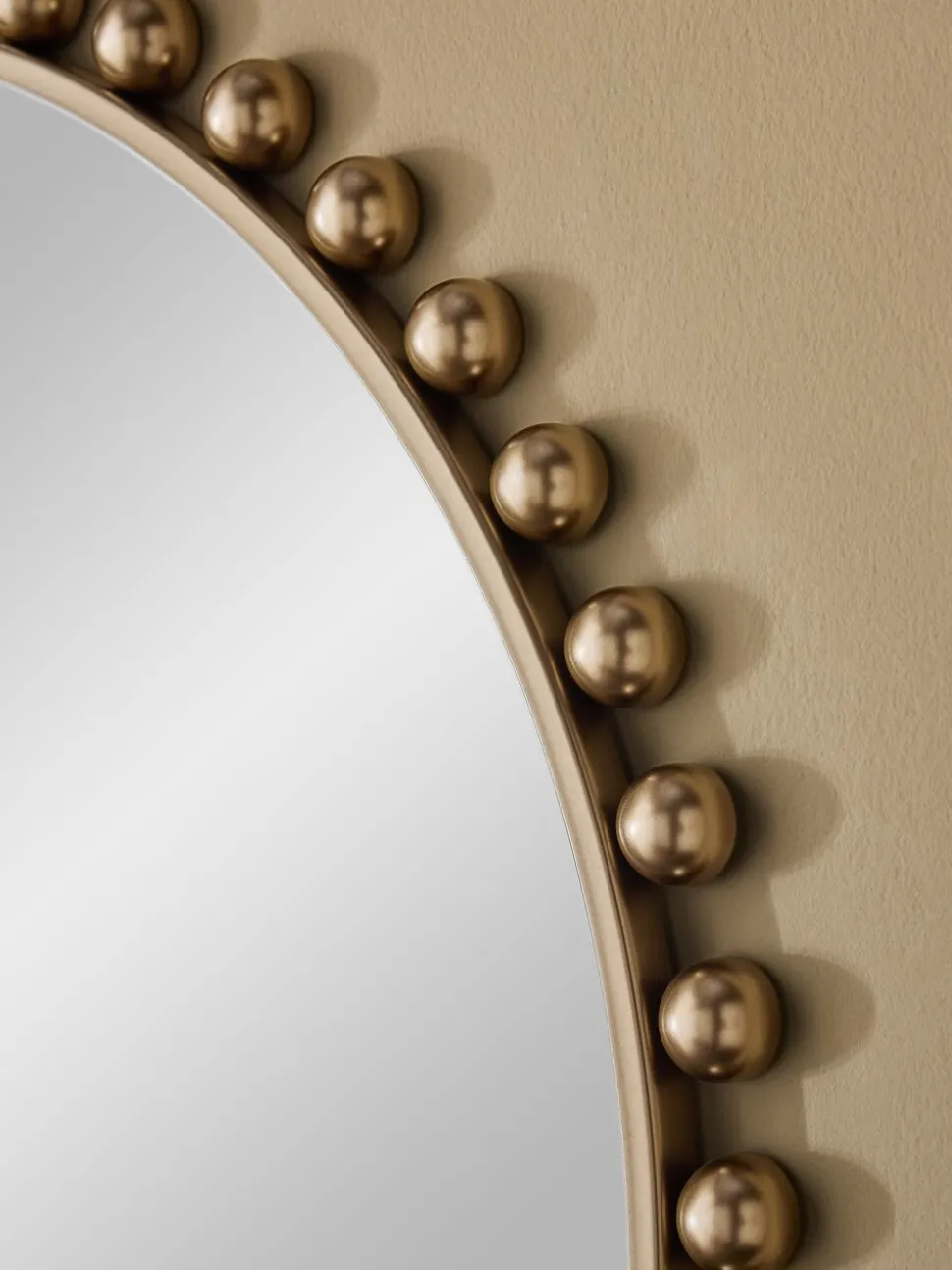 Bobbin Round Wall Mirror