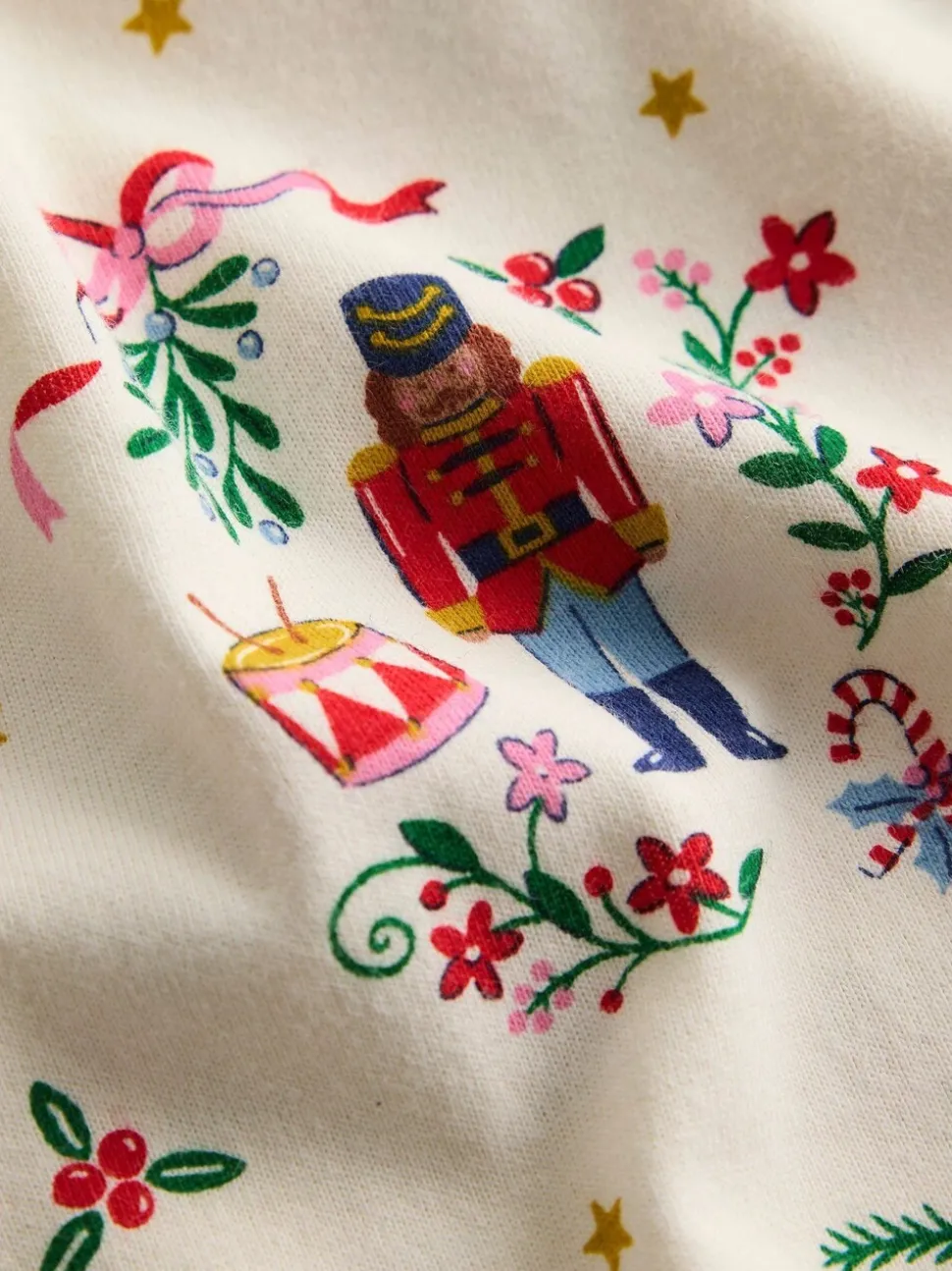 Boden - Kerstnachthemd met print en lange mouwen