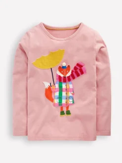 Boden T-shirt met applicatie en lange mouwen