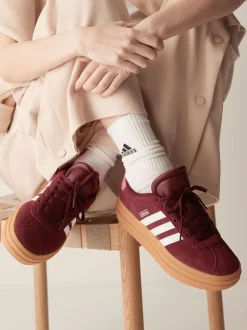 Bordeauxrood - adidas VL Court Bold Lace Junior Trainers