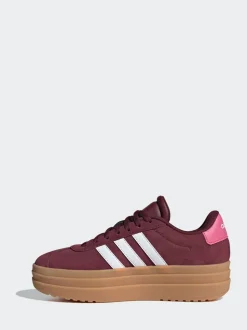 Bordeauxrood - adidas VL Court Bold Lace Junior Trainers