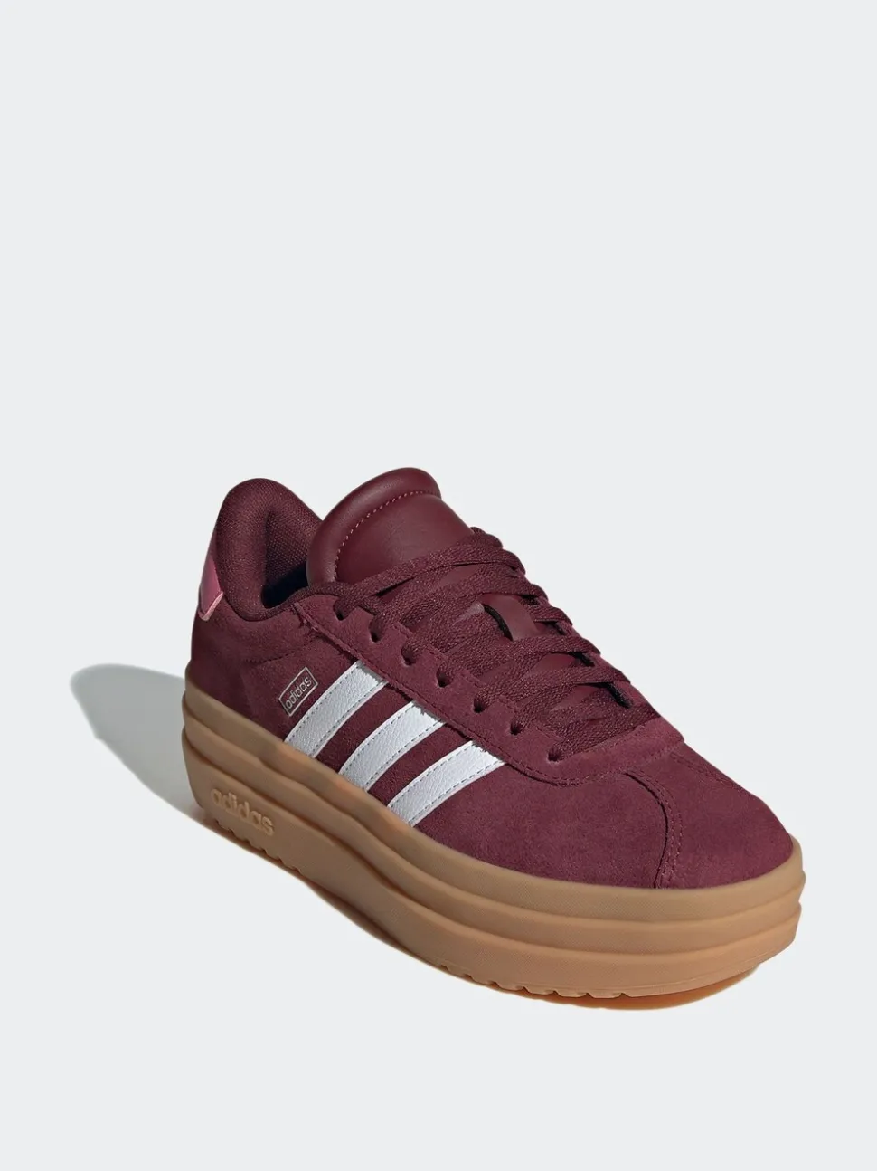 Bordeauxrood - adidas VL Court Bold Lace Junior Trainers
