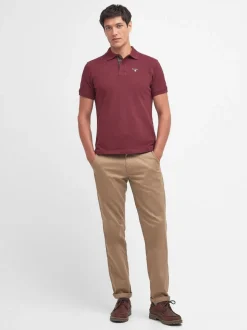 Bordeauxrood - Barbour® Classic poloshirt