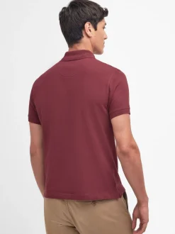 Bordeauxrood - Barbour® Classic poloshirt
