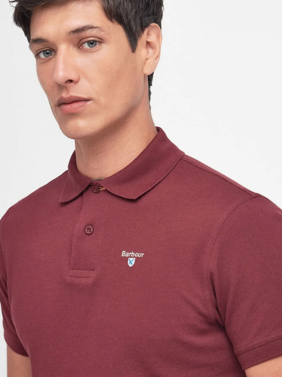 Bordeauxrood - Barbour® Classic poloshirt