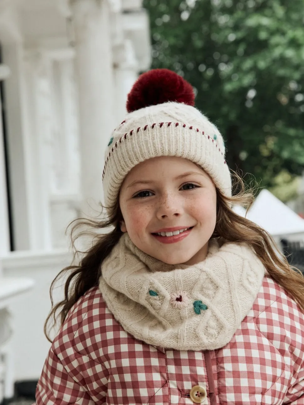 Bordeauxrood - Beanie And Snoods Set (1-16yrs) (1-16yrs)