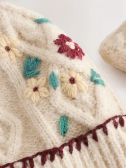 Bordeauxrood - Beanie And Snoods Set (1-16yrs) (1-16yrs)