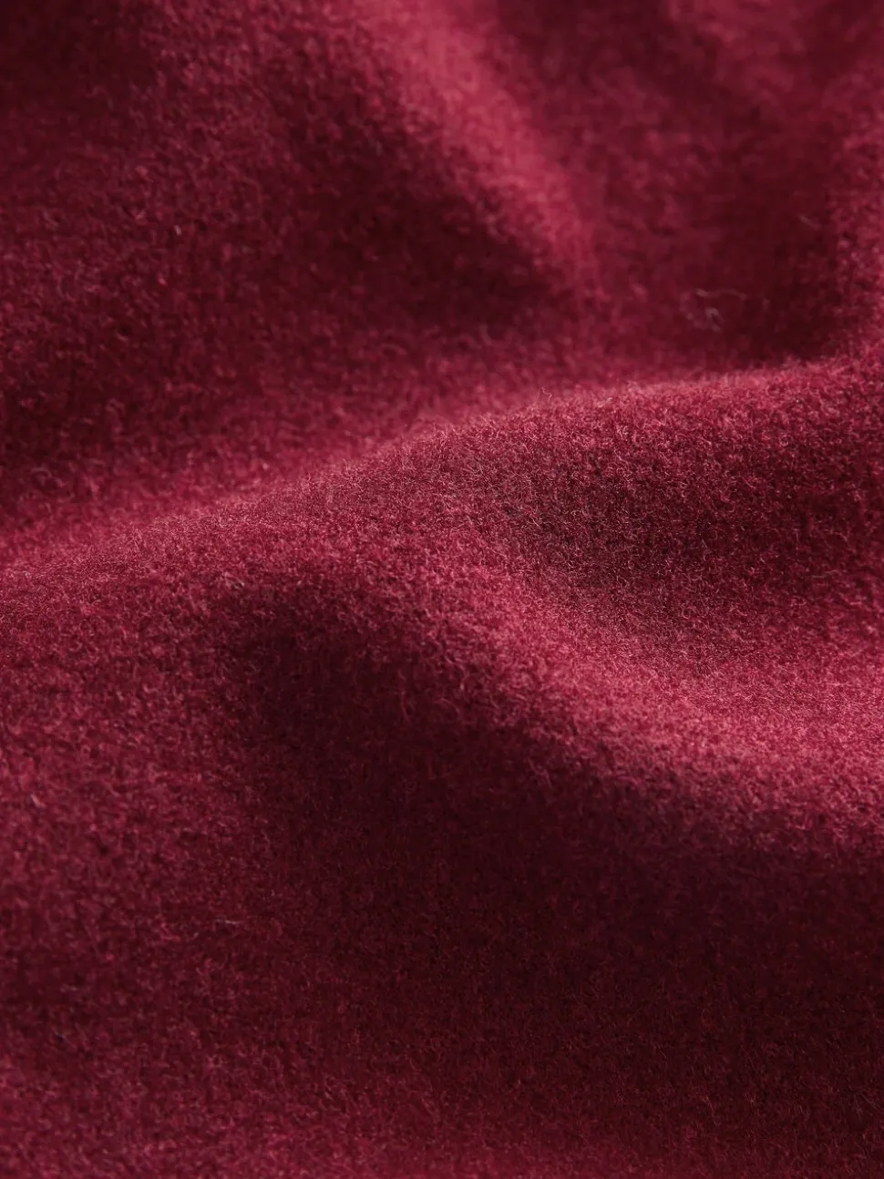 Bordeauxrood - Brushed Collared Jacket