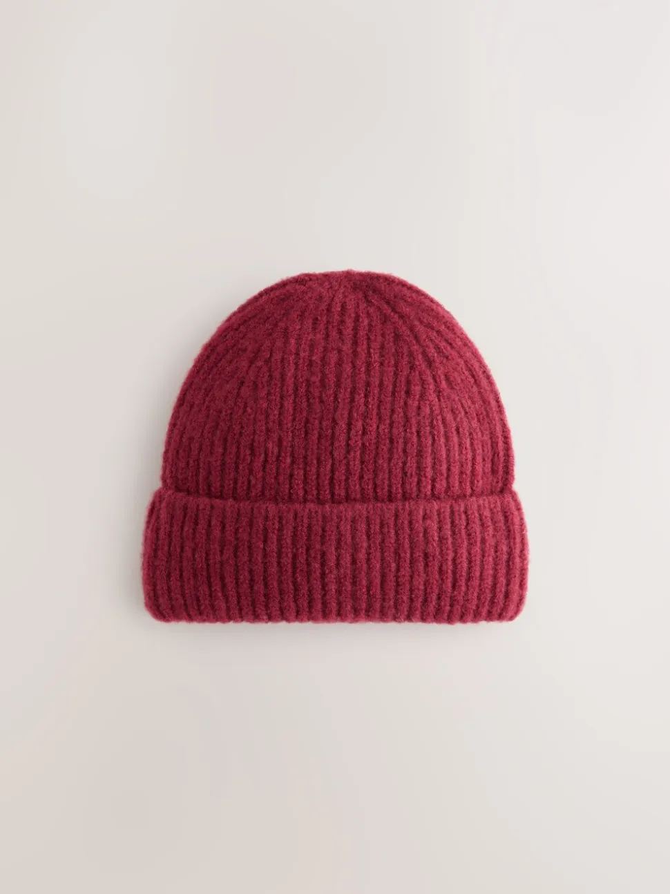 Bordeauxrood - Fluffy beanie-muts (1-16jr)