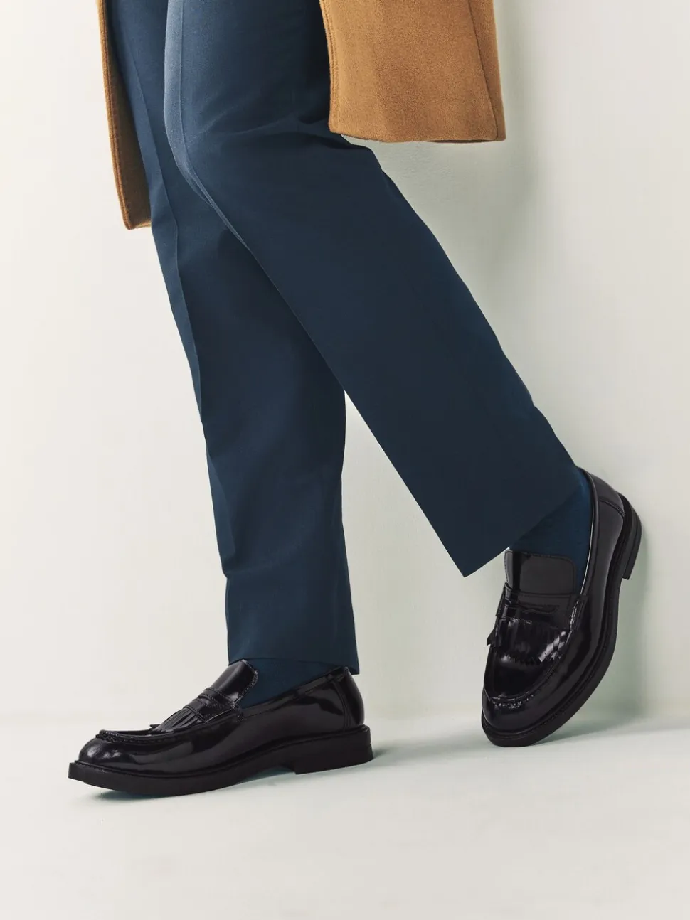 Bordeauxrood - Fringe Penny Loafers