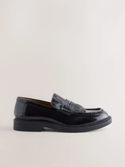Bordeauxrood - Fringe Penny Loafers