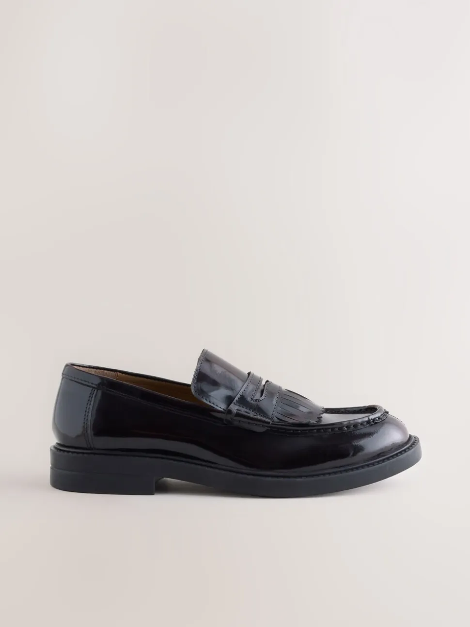 Bordeauxrood - Fringe Penny Loafers