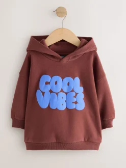 Bordeauxrood - Hoodie met lange mouwen en print (3mnd-7jr)