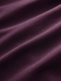 Bordeauxrood - Lange jurk met cape