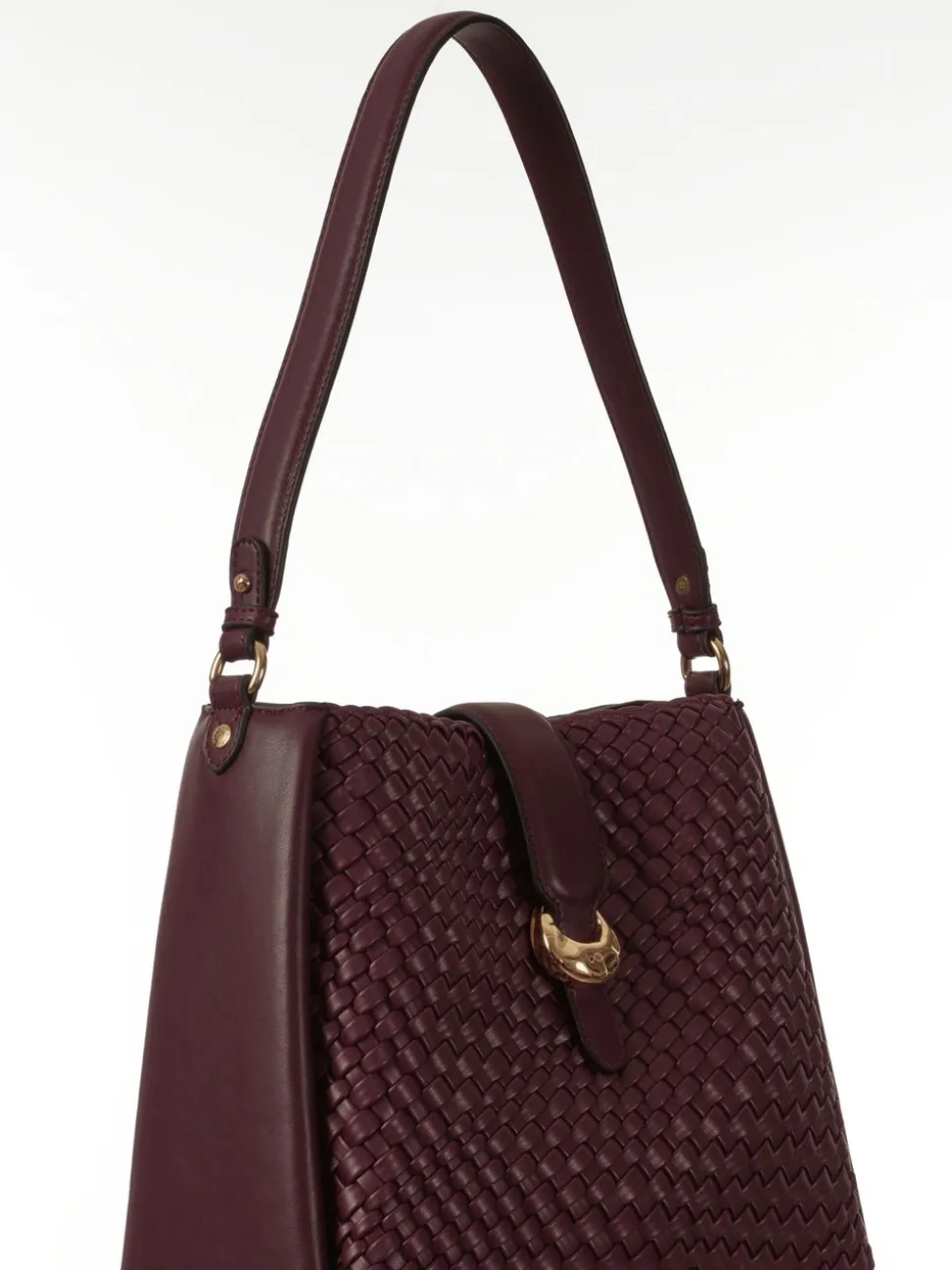 Bordeauxrood - Luella Grey Taupe Flora Weave Hobo Bag