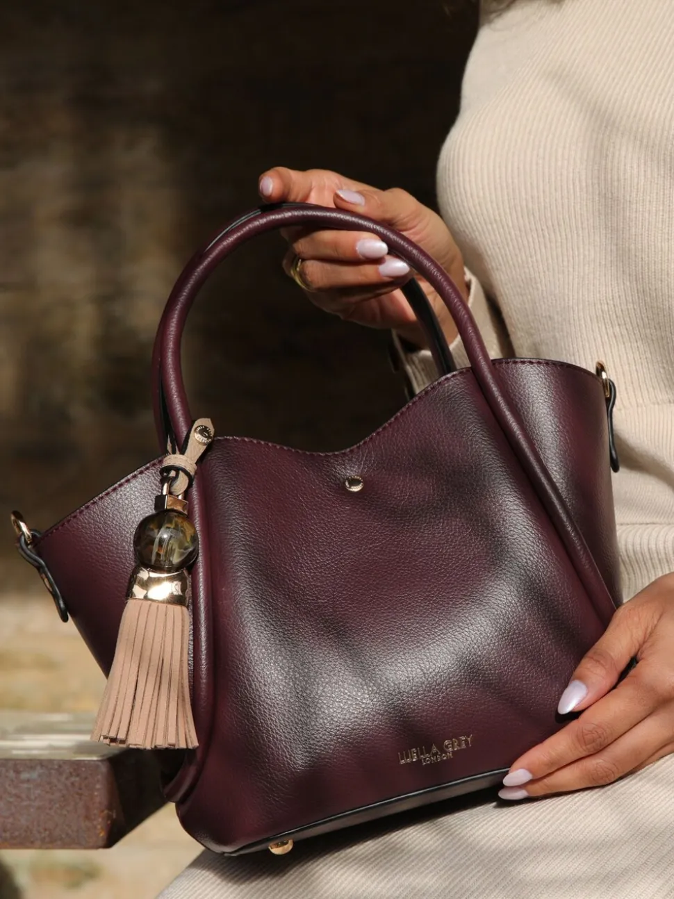 Bordeauxrood - Luella Grey Red Flo Cross-Body Bag
