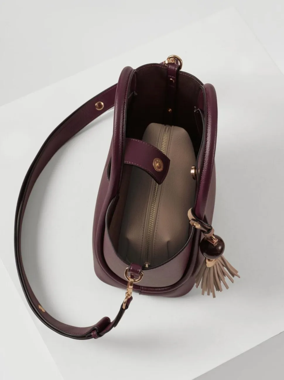Bordeauxrood - Luella Grey Red Flo Cross-Body Bag
