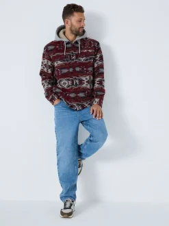 Bordeauxrood - Navajo Style Shacket