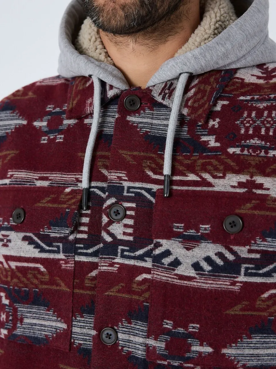 Bordeauxrood - Navajo Style Shacket
