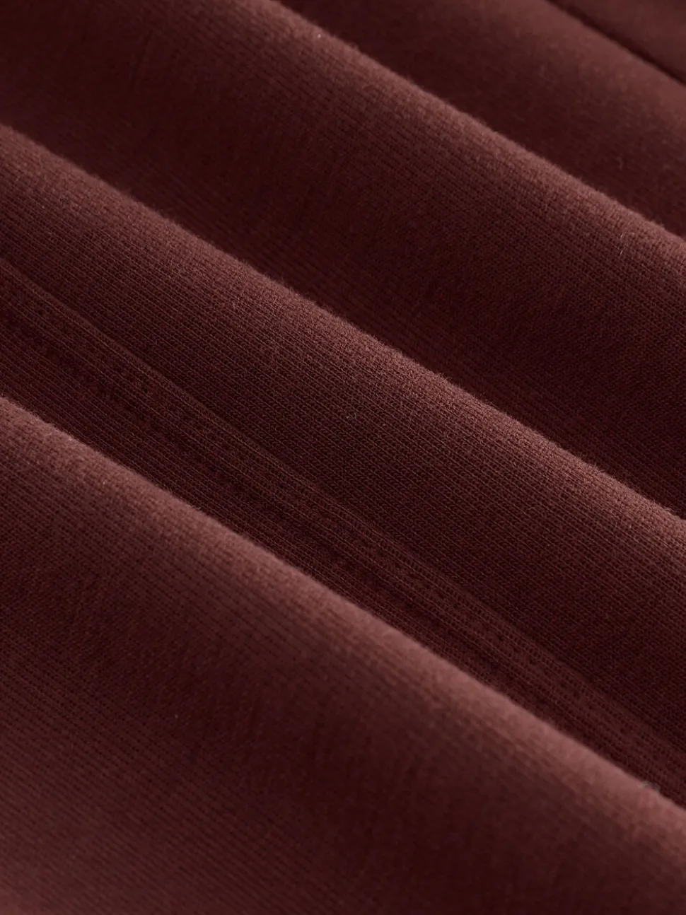Bordeauxrood - Premium jersey joggingbroek met wijde pijpen