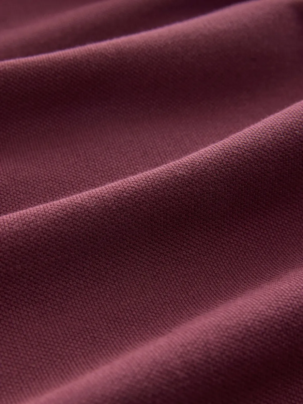 Bordeauxrood - Regular fit poloshirt met korte mouwen en contrasterende randen