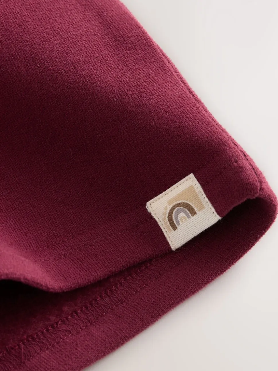 Bordeauxrood - Relaxte sweaterjurk (3mnd-7jr)