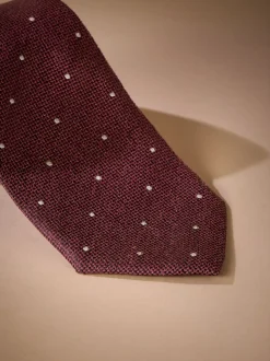 Bordeauxrood - Signature designstropdas van Italiaanse zijde