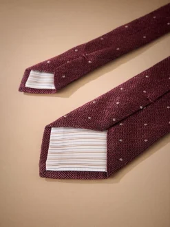 Bordeauxrood - Signature designstropdas van Italiaanse zijde
